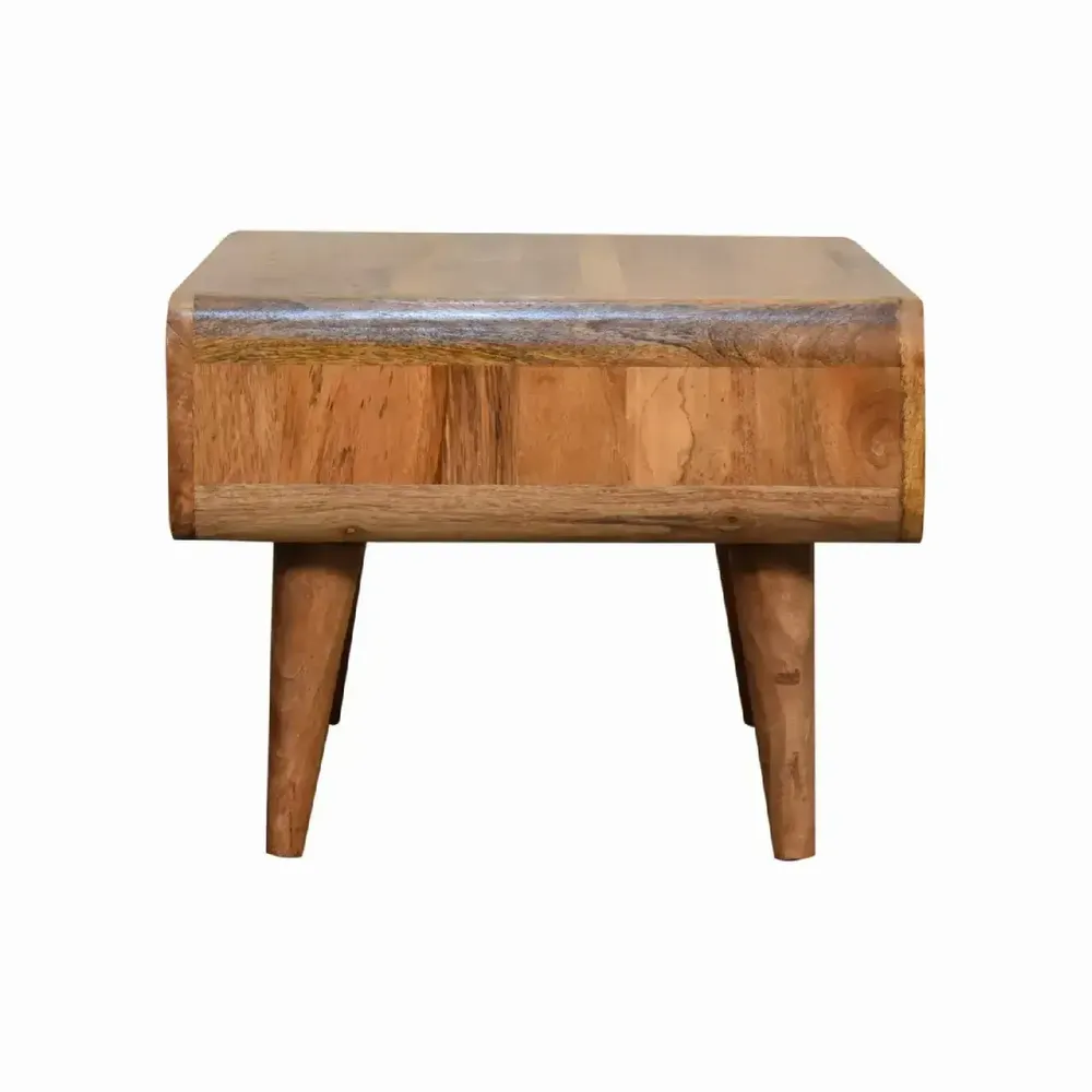 TV stands - Artisan Furniture Solid Wood Open Oak-ish Media Unit, 1 Open Slot, Brown - ARTISAN FURNITURE