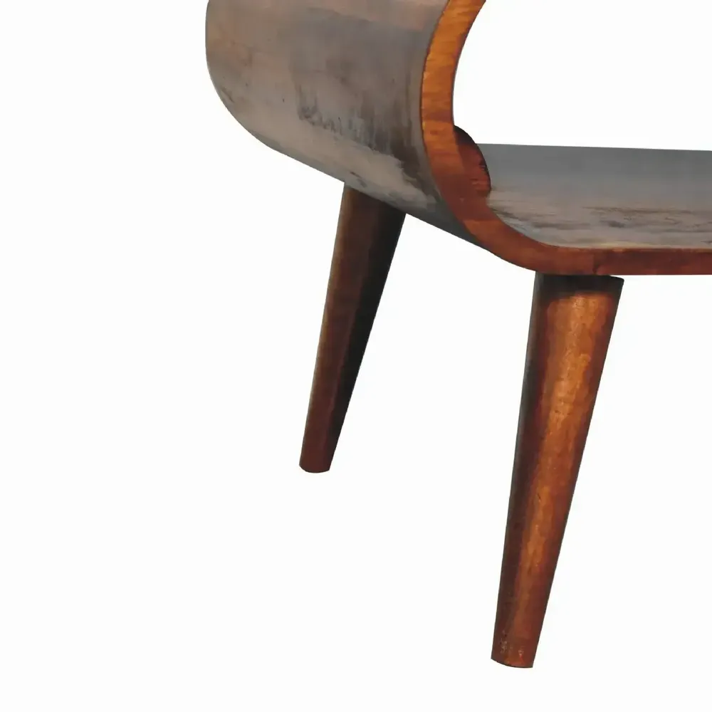 Tables basses - Artisan Furniture en bois massif Ouvert Commodenut Table basse, Niche ouverte, Marron Foncé - ARTISAN FURNITURE