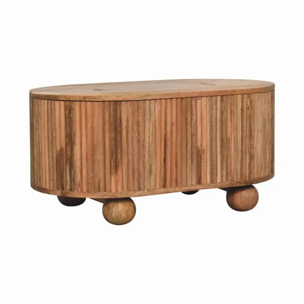 Coffee tables - Artisan Furniture Solid Wood Soba Ball Lid-up Coffee Table, 1 Storage, Brown - ARTISAN FURNITURE