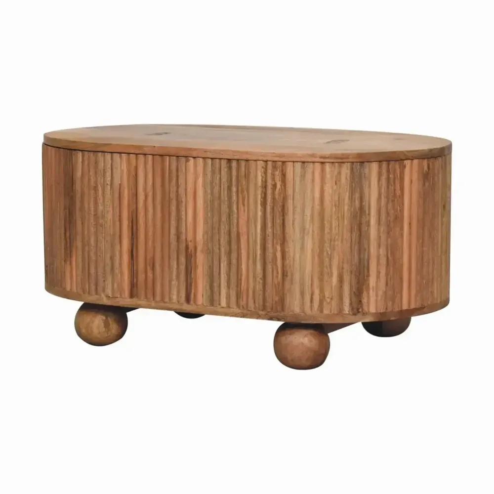 Coffee tables - Artisan Furniture Solid Wood Soba Ball Lid-up Coffee Table, 1 Storage, Brown - ARTISAN FURNITURE