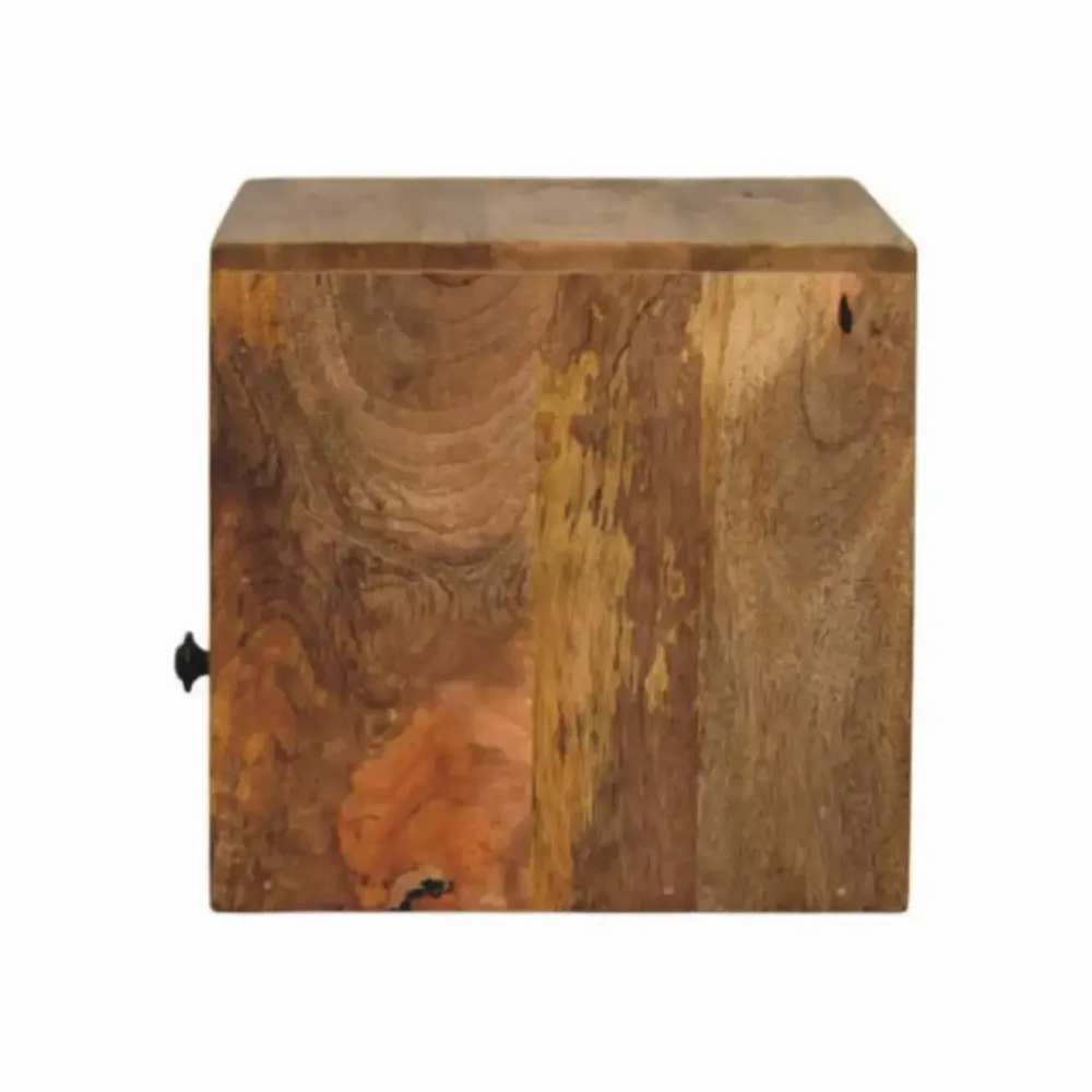 Tables de nuit - Artisan Furniture en bois massif Solis Mural Table de chevet, 1 Tiroir et Niche ouverte, Chêne clair, Marron - ARTISAN FURNITURE