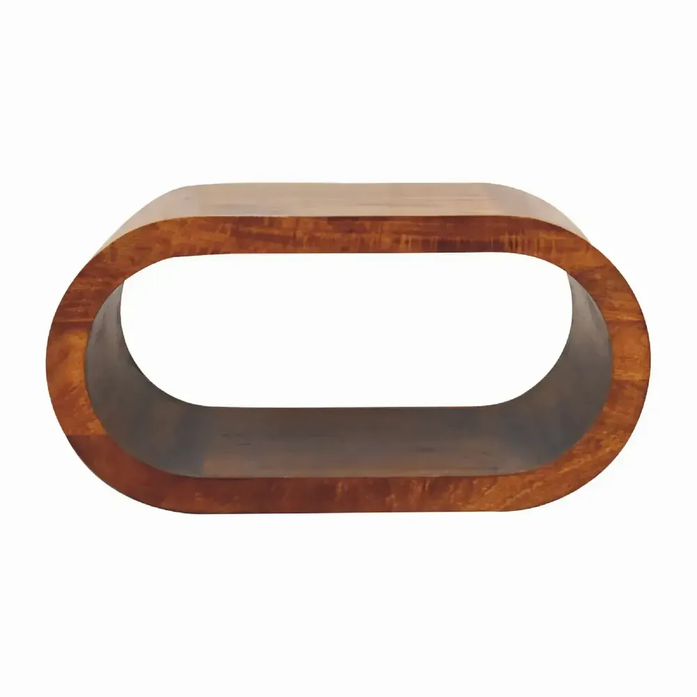 Coffee tables - Artisan Furniture Solid Wood Amaya Chestnut Coffee Table, Open Slot, Brown - ARTISAN FURNITURE