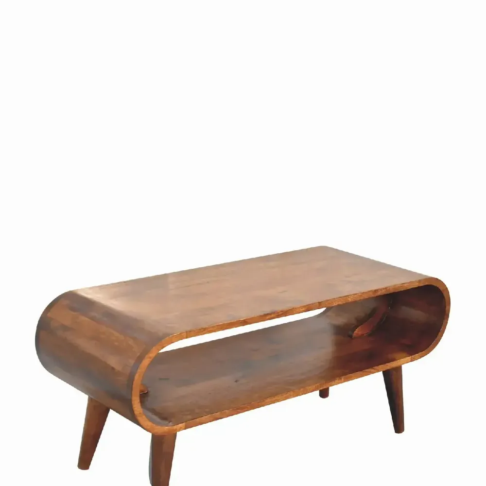 Tables basses - Artisan Furniture Table Basse Amaya Style Nordique, Fente Ouverte, Marron Foncé - ARTISAN FURNITURE
