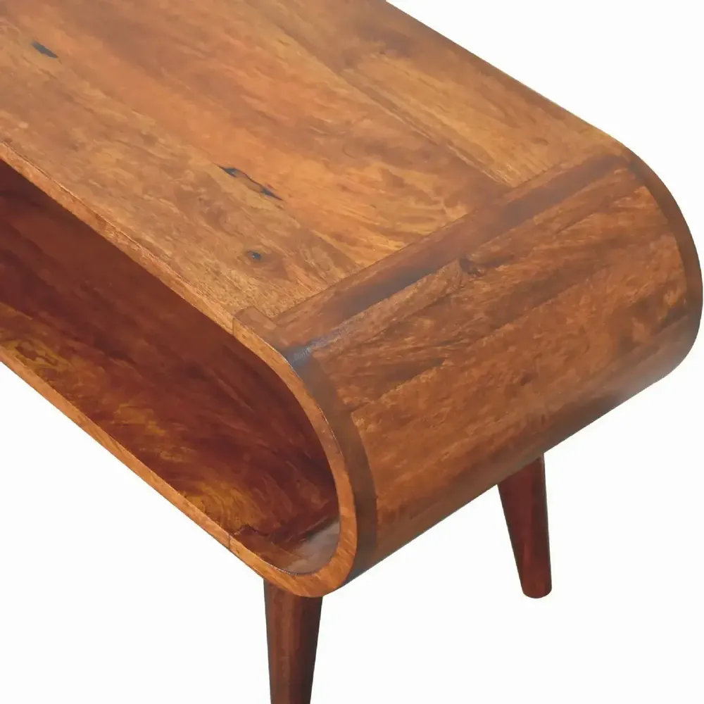Tables basses - Artisan Furniture Table Basse Amaya Style Nordique, Fente Ouverte, Marron Foncé - ARTISAN FURNITURE