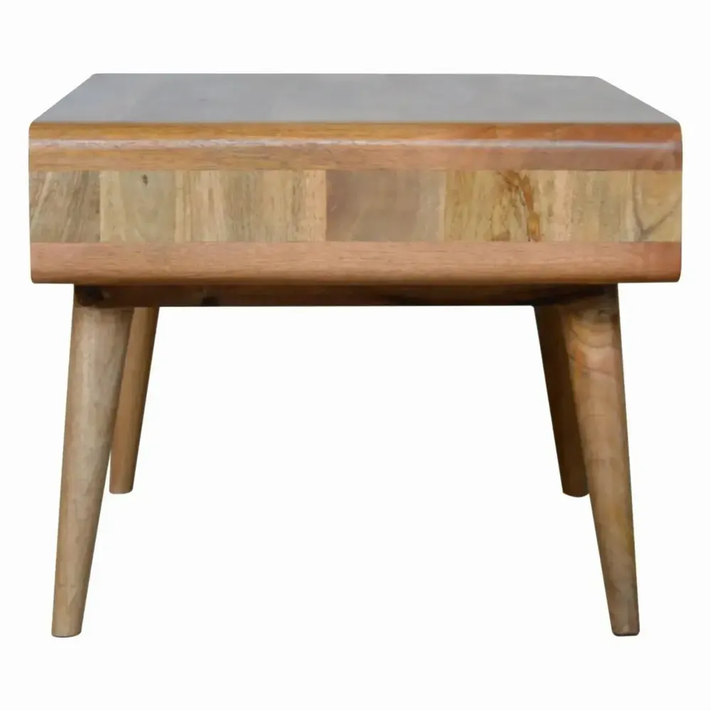 Tables basses - Artisan Furniture Table Basse Courbe Oak-ish, 2 Tiroirs et 2 Fentes Ouvertes, Marron - ARTISAN FURNITURE