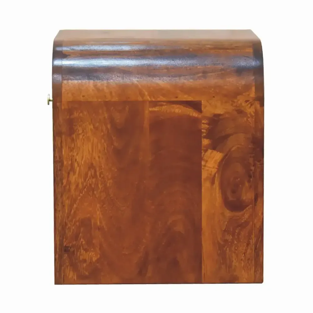 Chests of drawers - Artisan Furniture Solid Wood Chestnut Drum, 3 Drawers, Dark Brown - ARTISAN FURNITURE