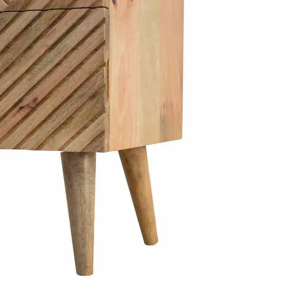 Tables de nuit - Artisan Furniture Table de Nuit Lille 2 Tiroirs Oak-ish, Marron - ARTISAN FURNITURE