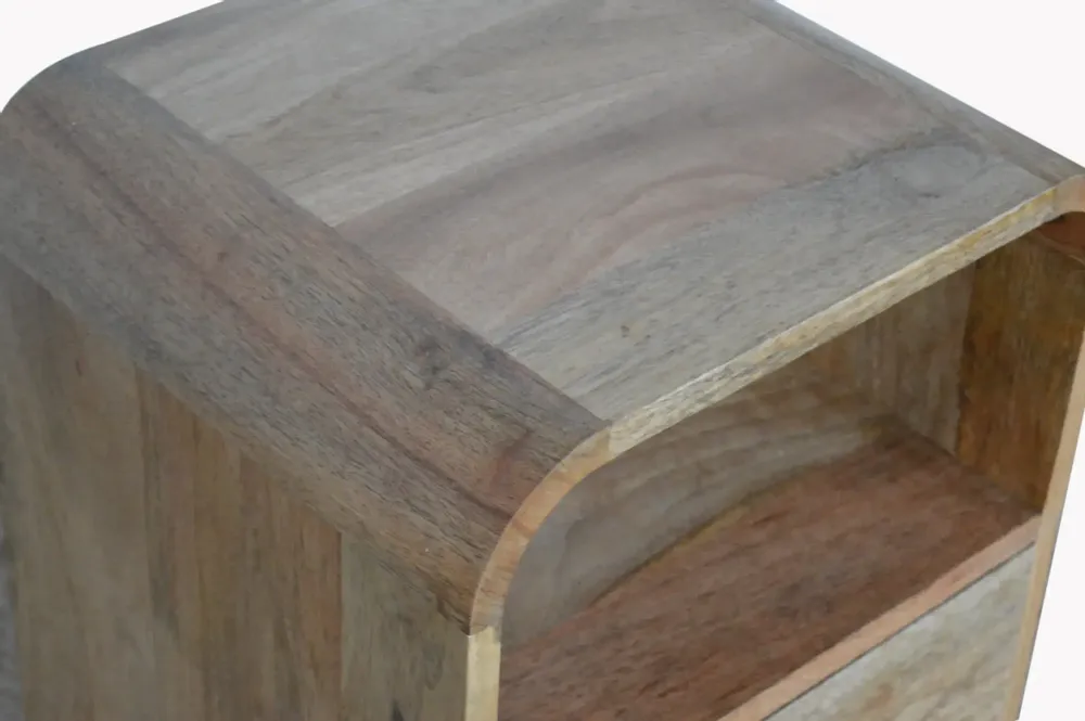 Tables de nuit - Artisan Furniture Table de Nuit London, 1 Tiroir et 2 Fentes Ouvertes, Beige - ARTISAN FURNITURE