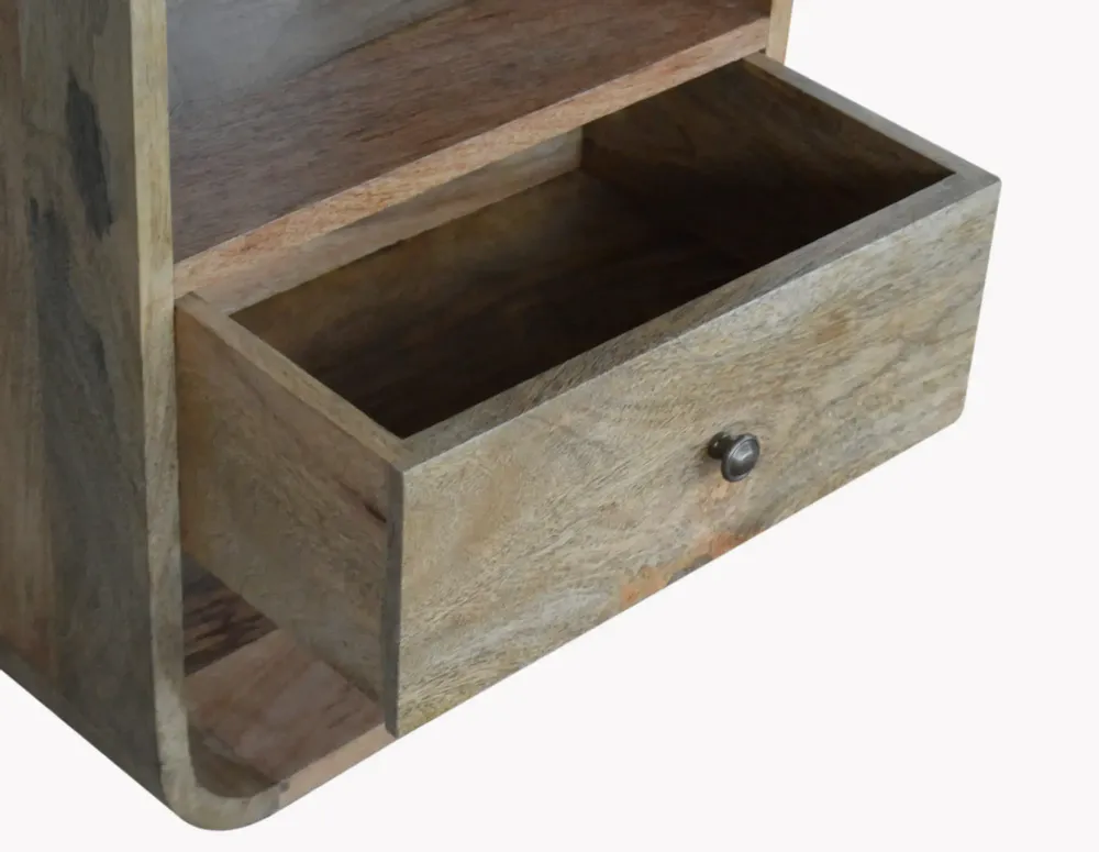 Tables de nuit - Artisan Furniture Table de Nuit London, 1 Tiroir et 2 Fentes Ouvertes, Beige - ARTISAN FURNITURE