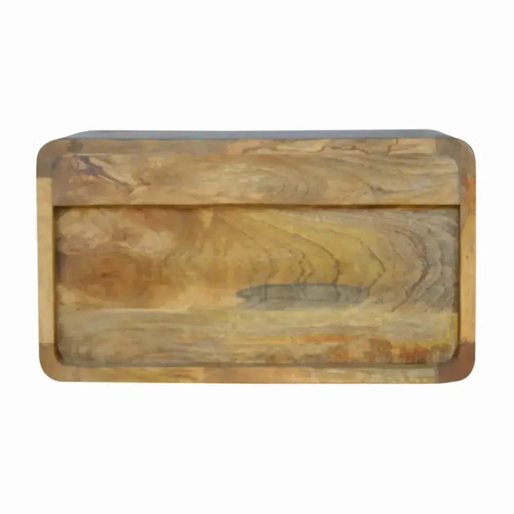 Tables de nuit - Artisan Furniture Table de Nuit Murale Courbe Ouverte, 1 Tiroir et Étagère Ouverte, Beige - ARTISAN FURNITURE