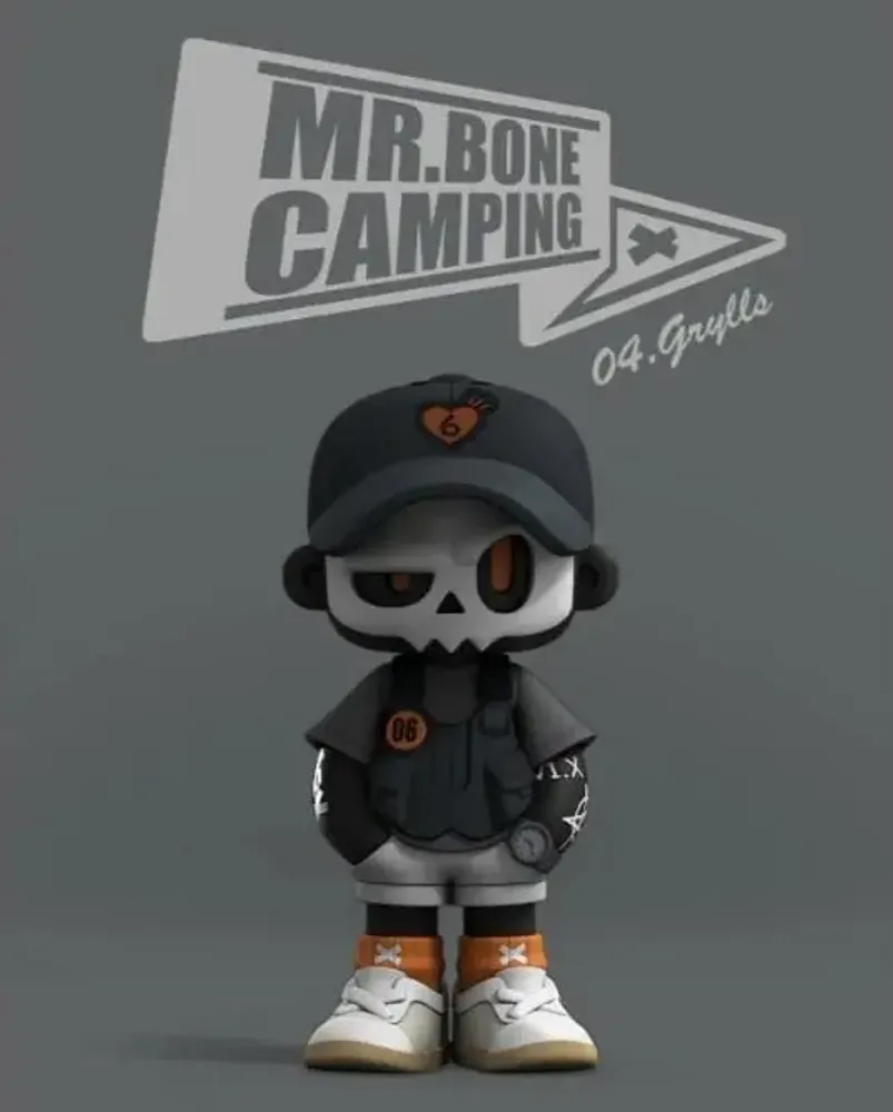 Sculptures, statuettes and miniatures - MR.BONE CAMPING SERIES SURPRISE BOX - TOYBOX DISTRIBUTION