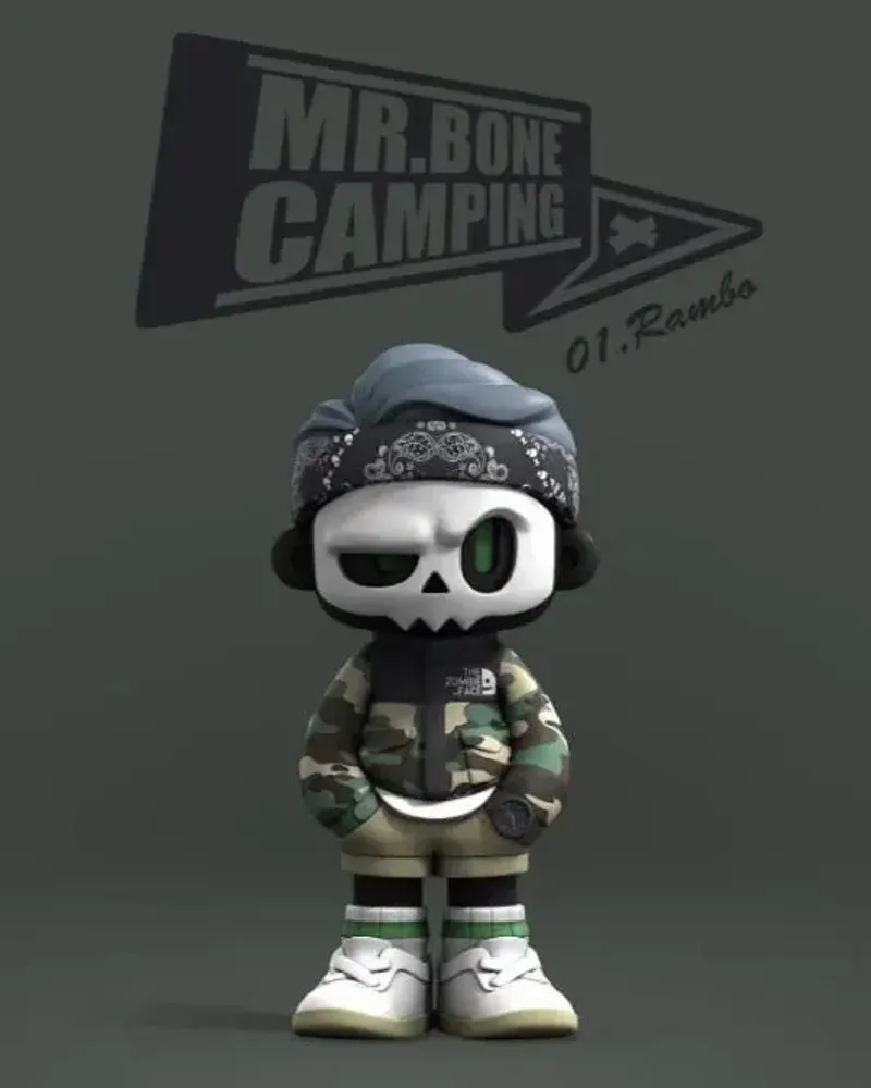Sculptures, statuettes and miniatures - MR.BONE CAMPING SERIES SURPRISE BOX - TOYBOX DISTRIBUTION