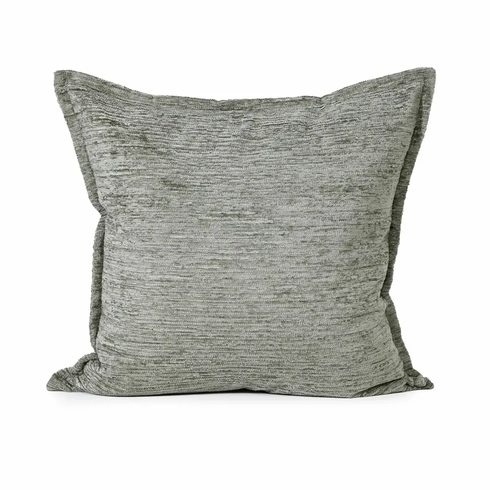 Coussins textile - Coussin en cuir artistique vert militaire - Collection Forest - DARCY & DUKE