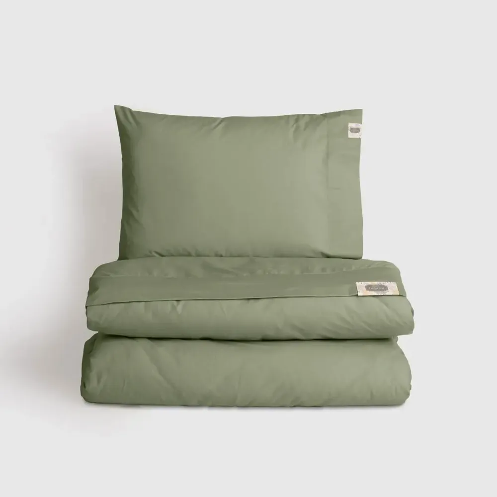 Bed linens - Single bed linen set ,100 % cotton ranforce, Green - DILIOS