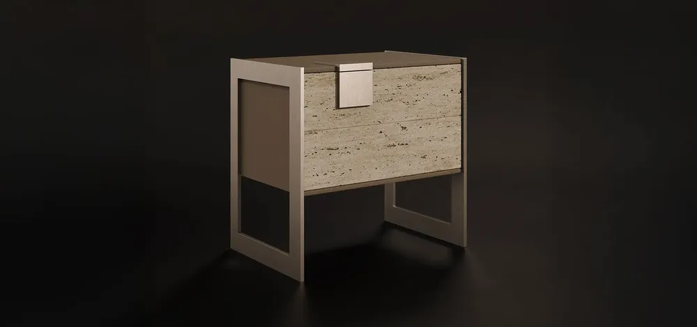 Night tables - Coloma Bedside Table Made in Portugal By Porus Studio - PORUS STUDIO
