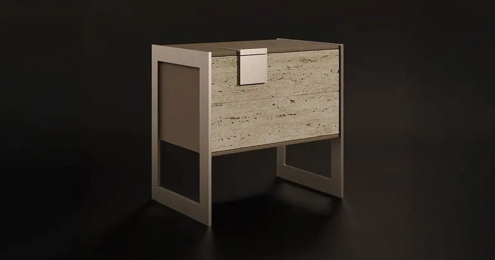 Night tables - Coloma Bedside Table Made in Portugal By Porus Studio - PORUS STUDIO