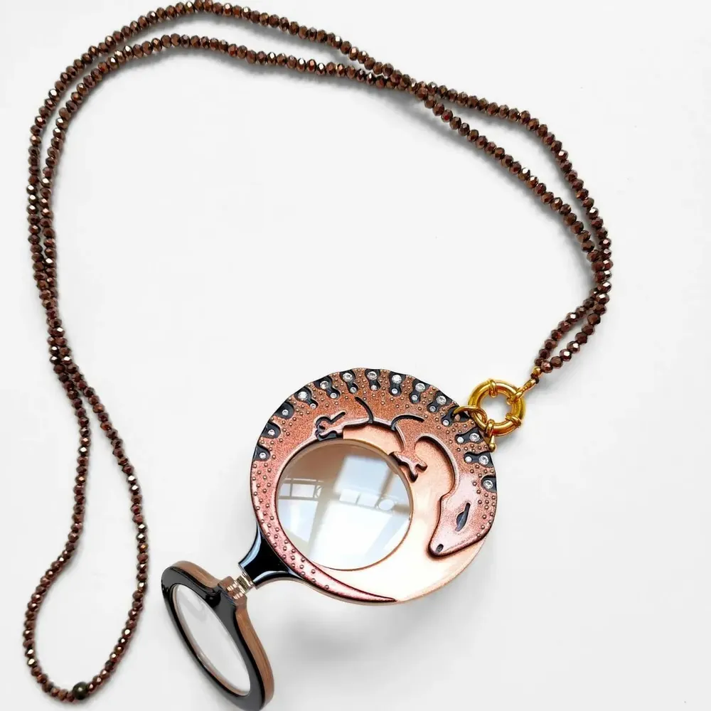 Jewelry - PENDANT-GLASSES OCELLATED LIZARD - FLIPPAN' LOOK