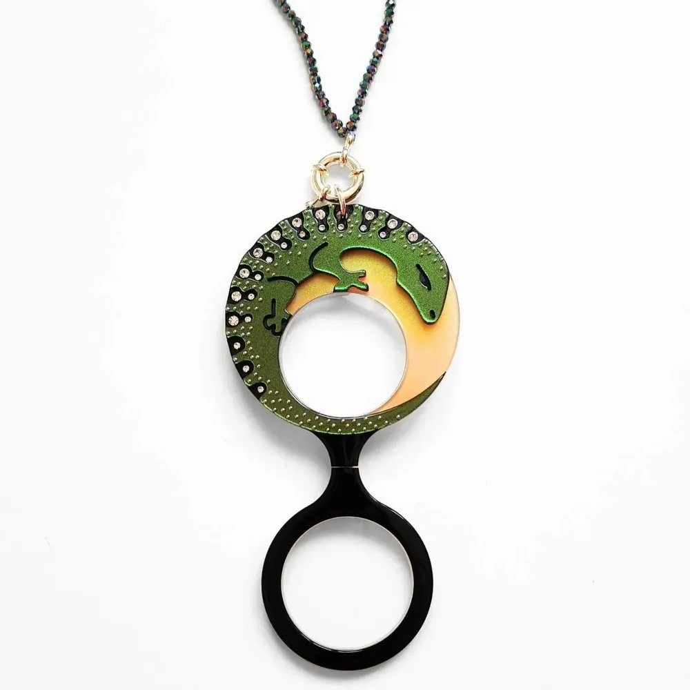 Jewelry - PENDANT-GLASSES OCELLATED LIZARD - FLIPPAN' LOOK