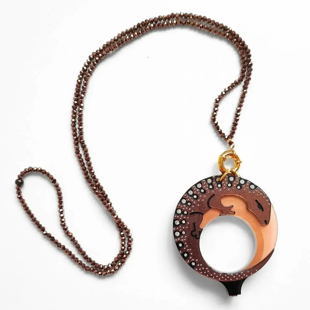 Jewelry - PENDANT-GLASSES OCELLATED LIZARD - FLIPPAN' LOOK