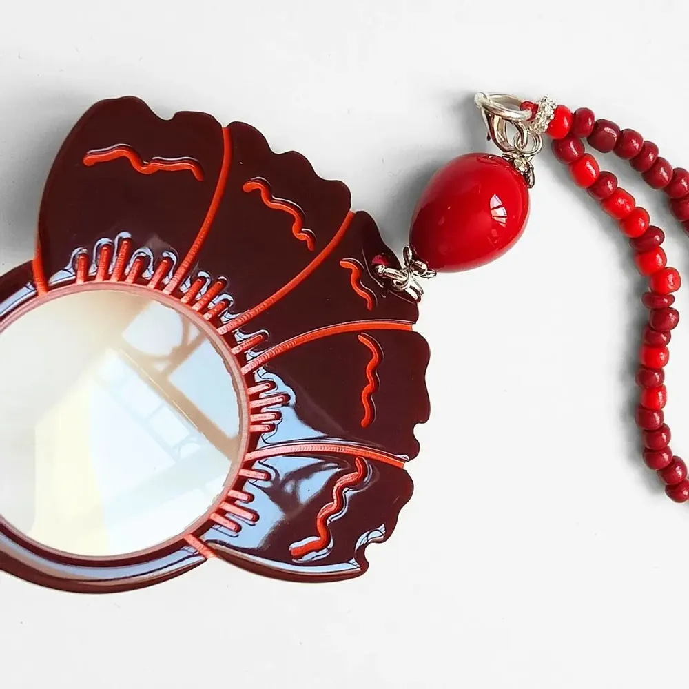 Jewelry - PENDANT GLASSES FLOWERS - FLIPPAN' LOOK