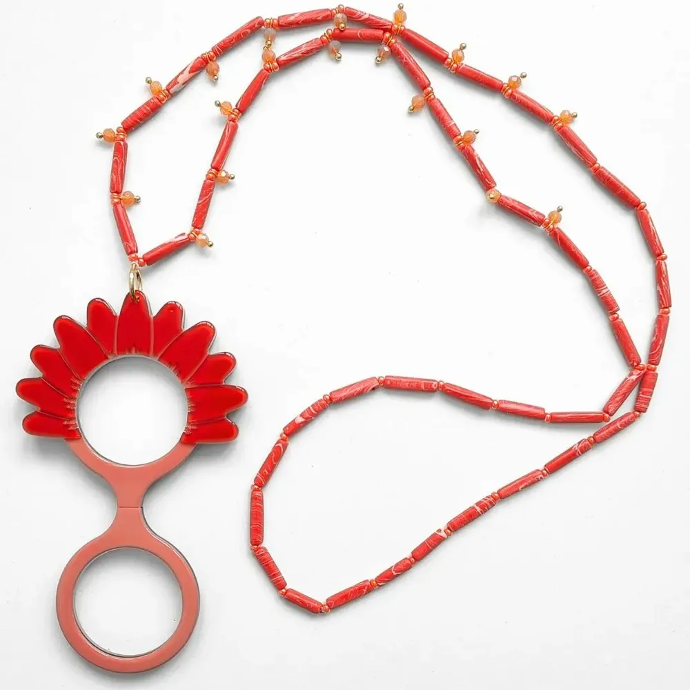 Jewelry - PENDANT GLASSES FLOWERS - FLIPPAN' LOOK