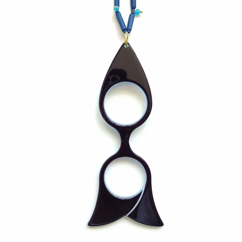 Jewelry - PENDANT GLASSES FLOWERS - FLIPPAN' LOOK