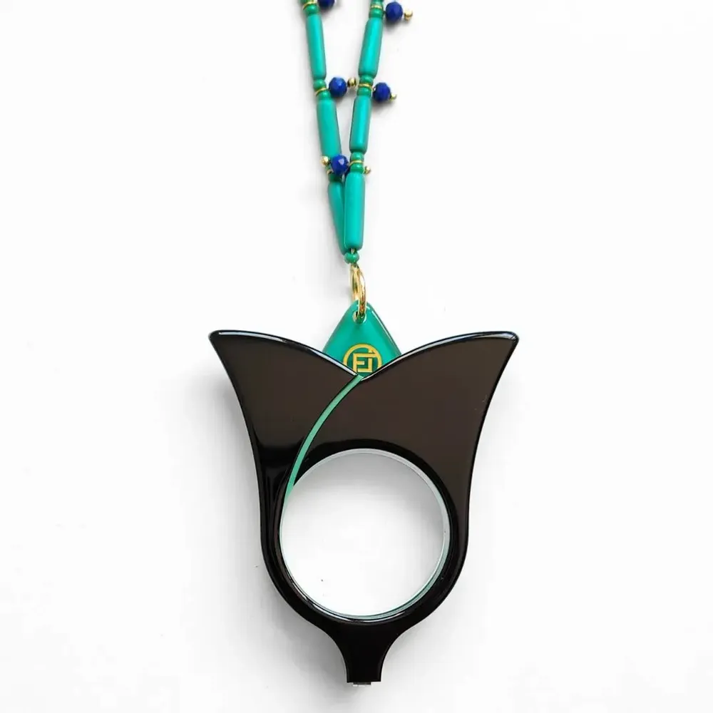 Jewelry - PENDANT GLASSES FLOWERS - FLIPPAN' LOOK