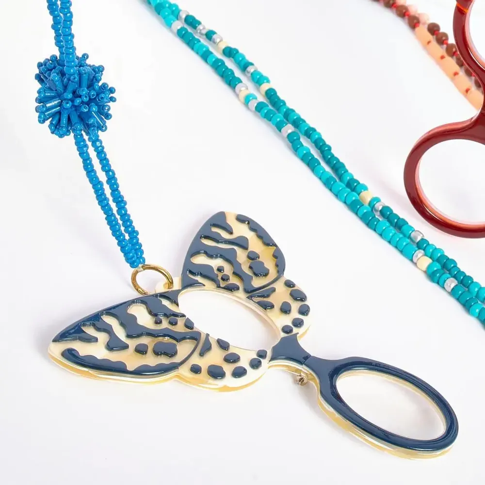 Glasses - Glasses-Necklace Van der Ast Butterfly - FLIPPAN' LOOK