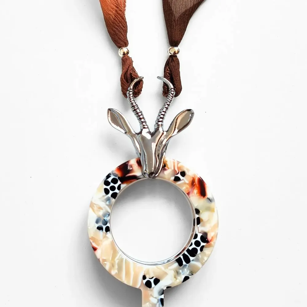 Jewelry - Antilopes Necklace Glasses - FLIPPAN' LOOK