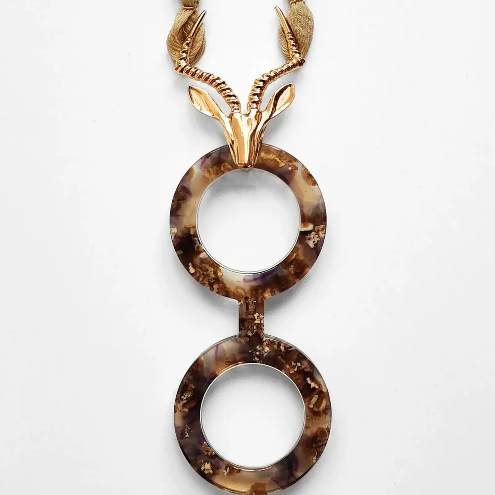Jewelry - Antilopes Necklace Glasses - FLIPPAN' LOOK