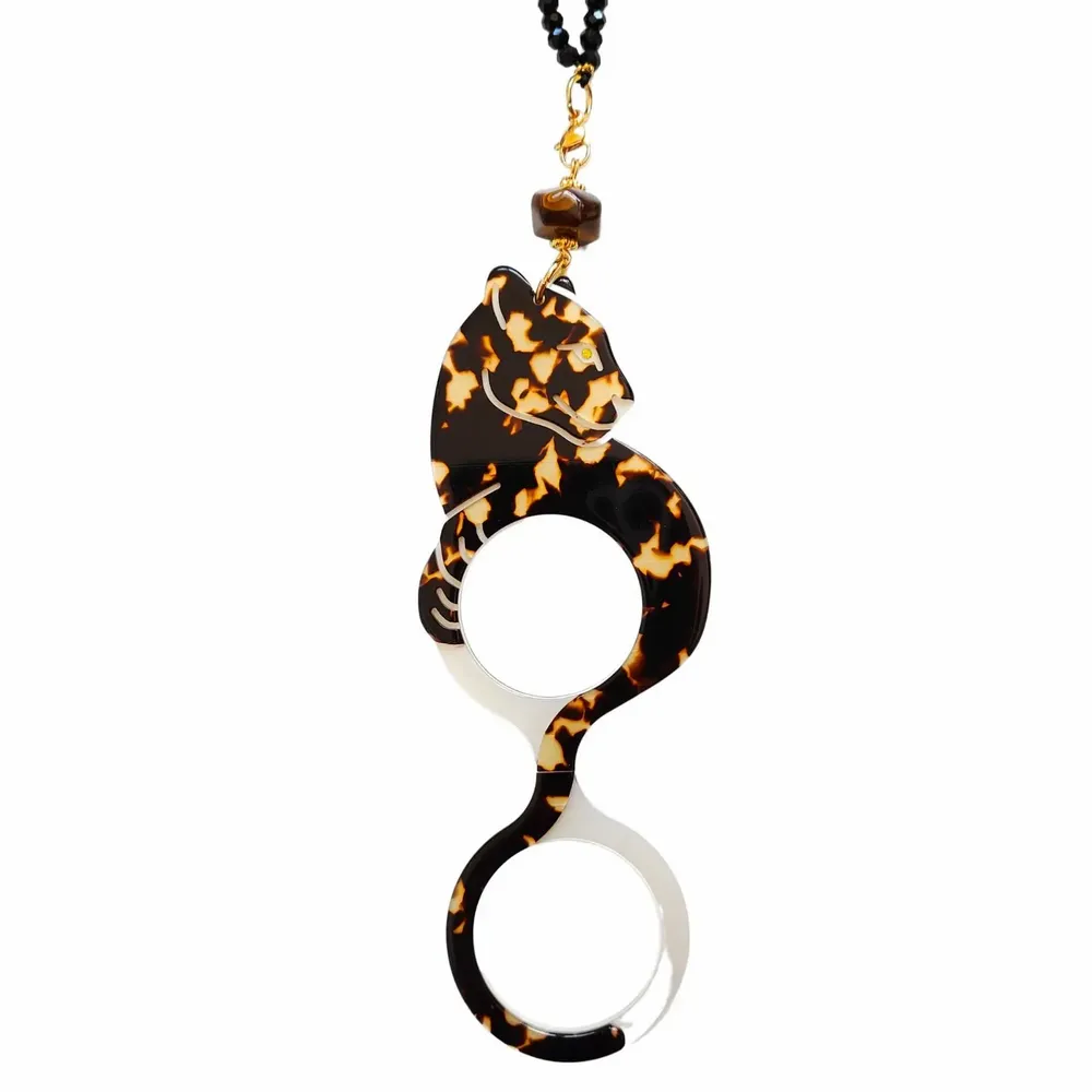 Jewelry - PENDANT-GLASSES LEOPARD - FLIPPAN' LOOK