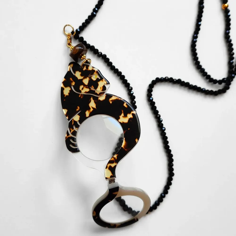 Jewelry - PENDANT-GLASSES LEOPARD - FLIPPAN' LOOK