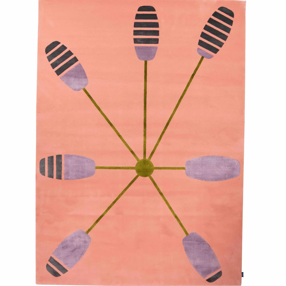 Design carpets - Flowery Rug - Tinged Leaves - SOFTICATED