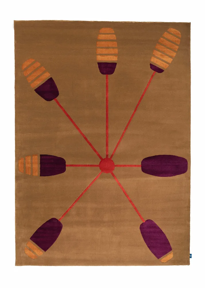 Design carpets - Lush Custom Design Rug - Tinged Leaves - SOFTICATED