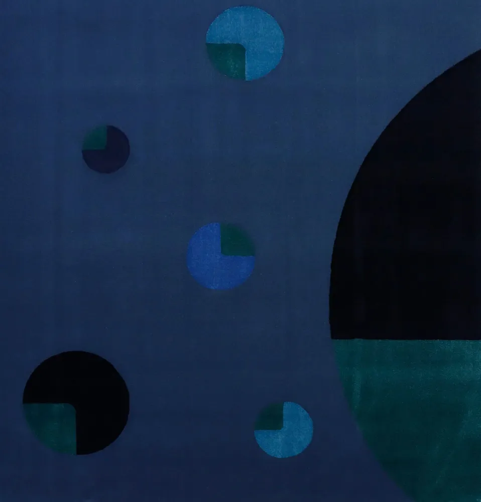 Tapis design - Tapis Blues - Planets - SOFTICATED