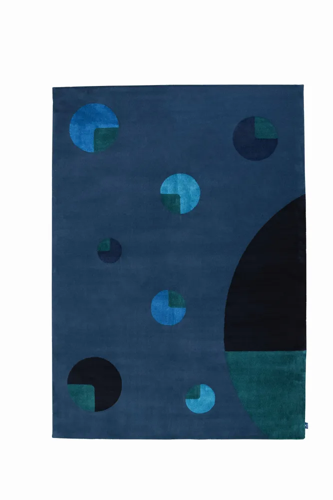 Tapis design - Tapis Blues - Planets - SOFTICATED