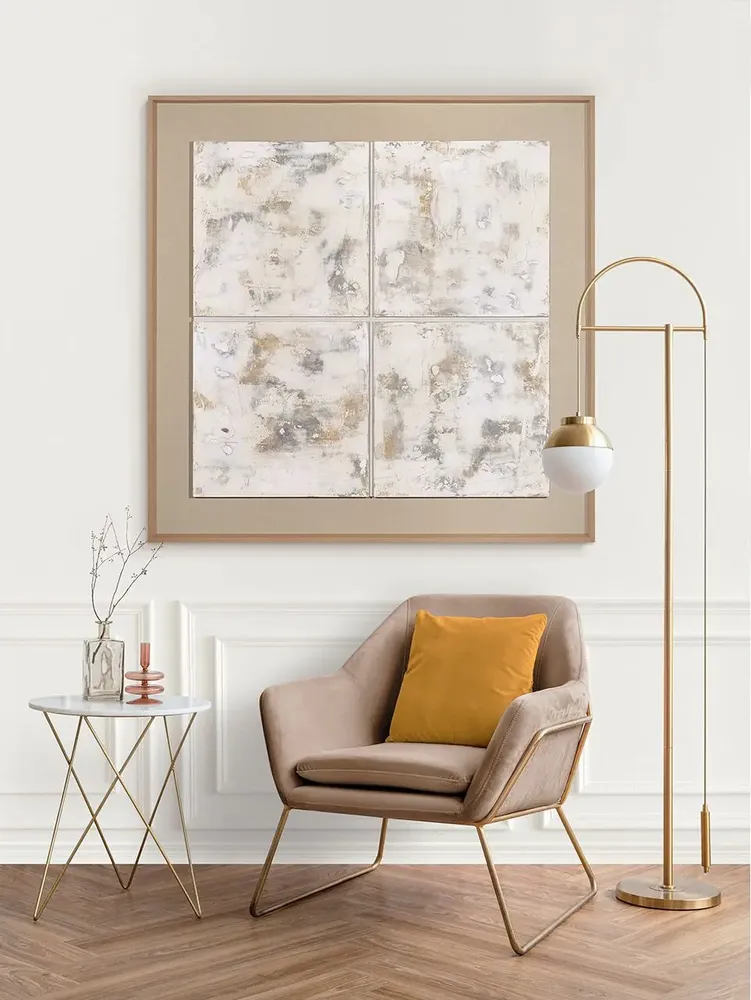 Services - 'Villalonga Lino' - Œuvre Originale - 170x170cm - PERSPECTIVA 10