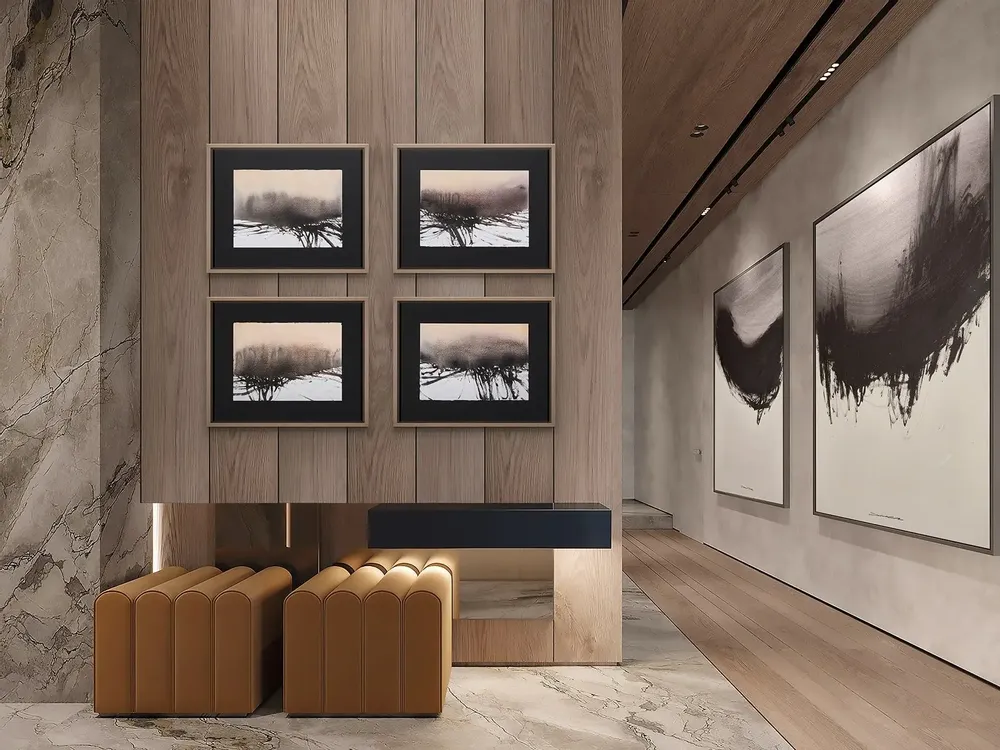 Services - 'Atmósferas 01 Tierras' - Œuvre Originale - 75x60cm - PERSPECTIVA 10