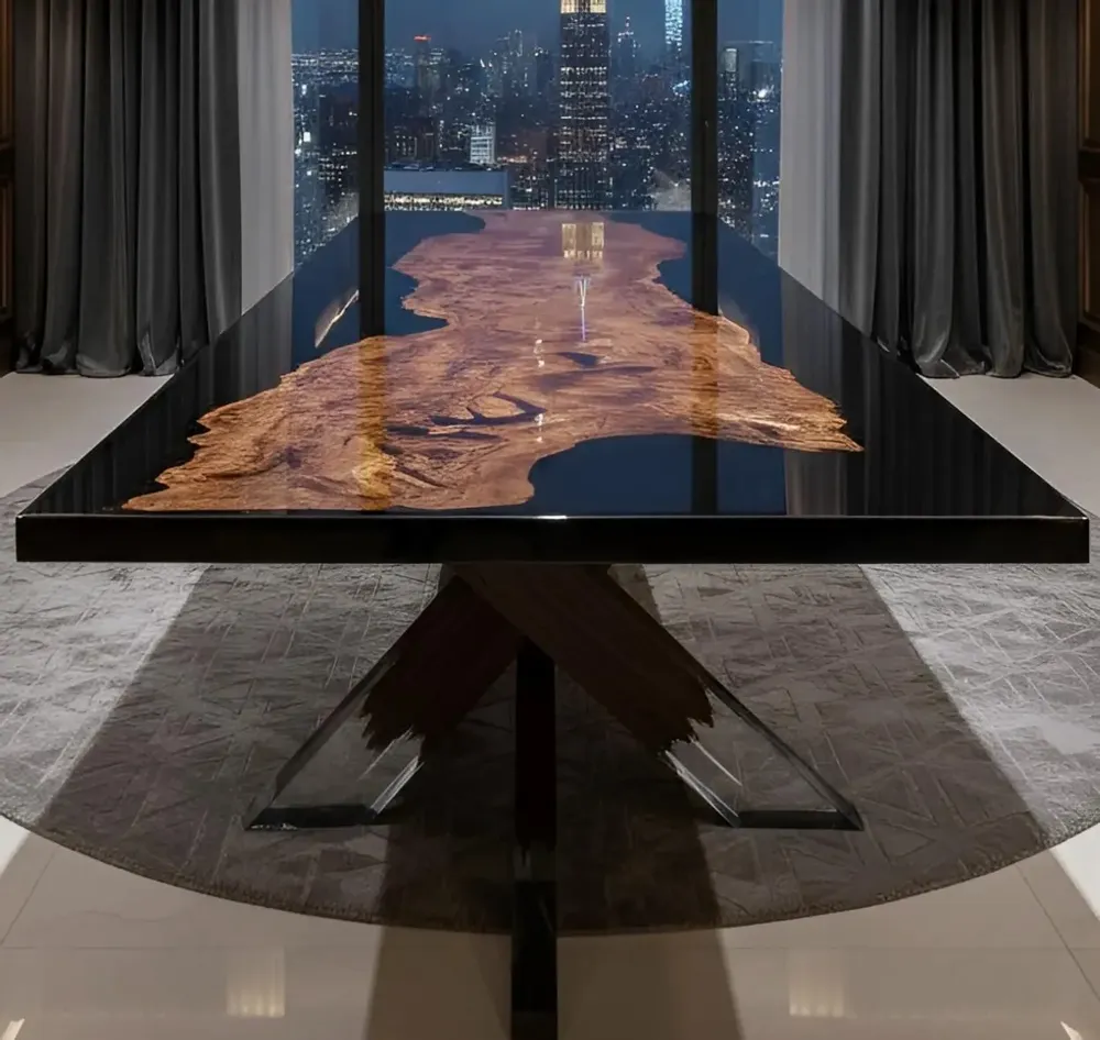 Tables Salle à Manger - Table MAGMA - Collection ÉCRIN - MEUBLES THOURET