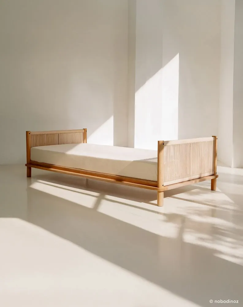 Beds - Single bed solid oak wood Latitude - NOBODINOZ