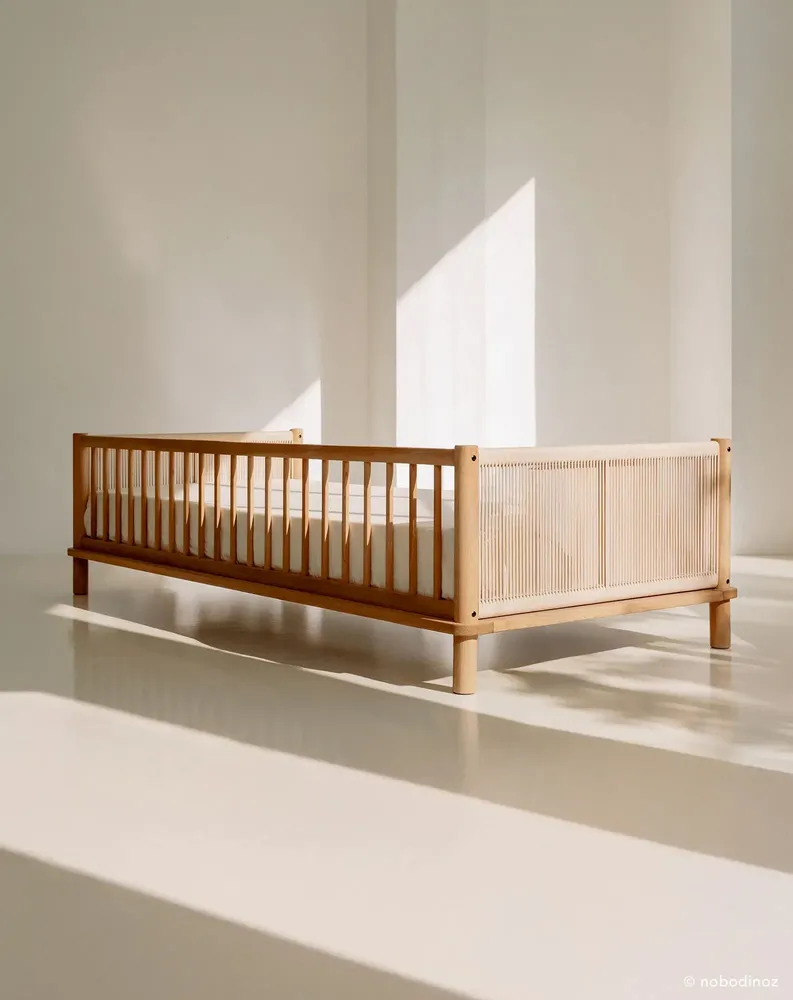 Beds - Single bed solid oak wood Latitude - NOBODINOZ