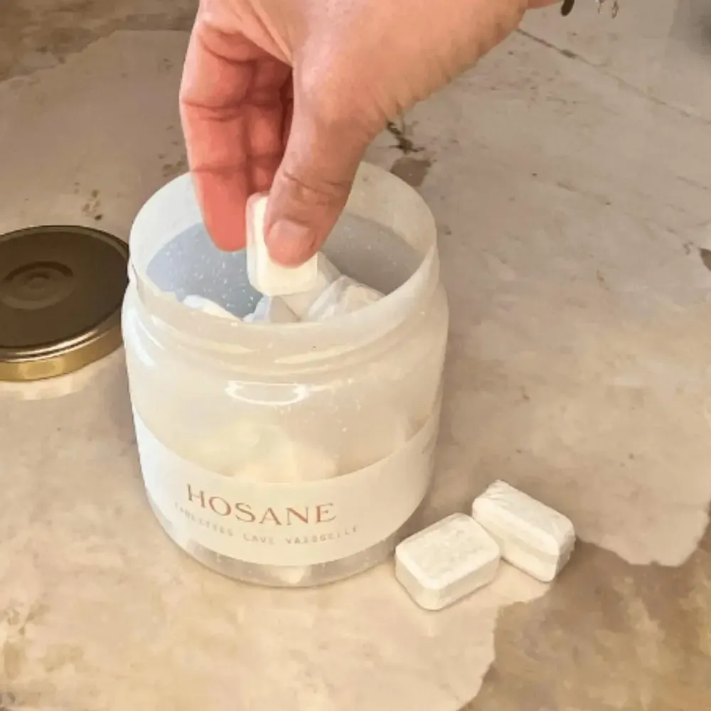 Savons - Pot de tablettes lave-vaisselle – Rechargeable & naturelles - HOSANE