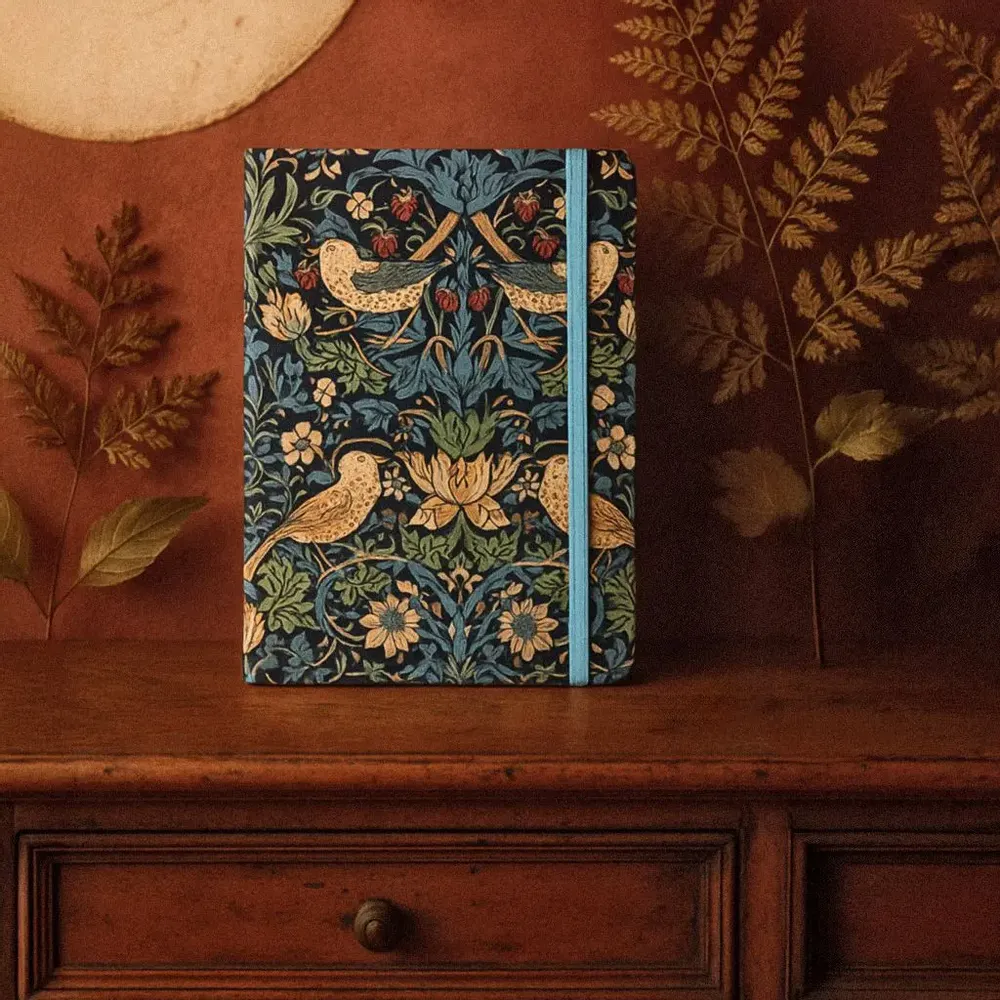 Papeterie bureau - Carnet W.Morris "Strawberry thief" - JAVIER SA