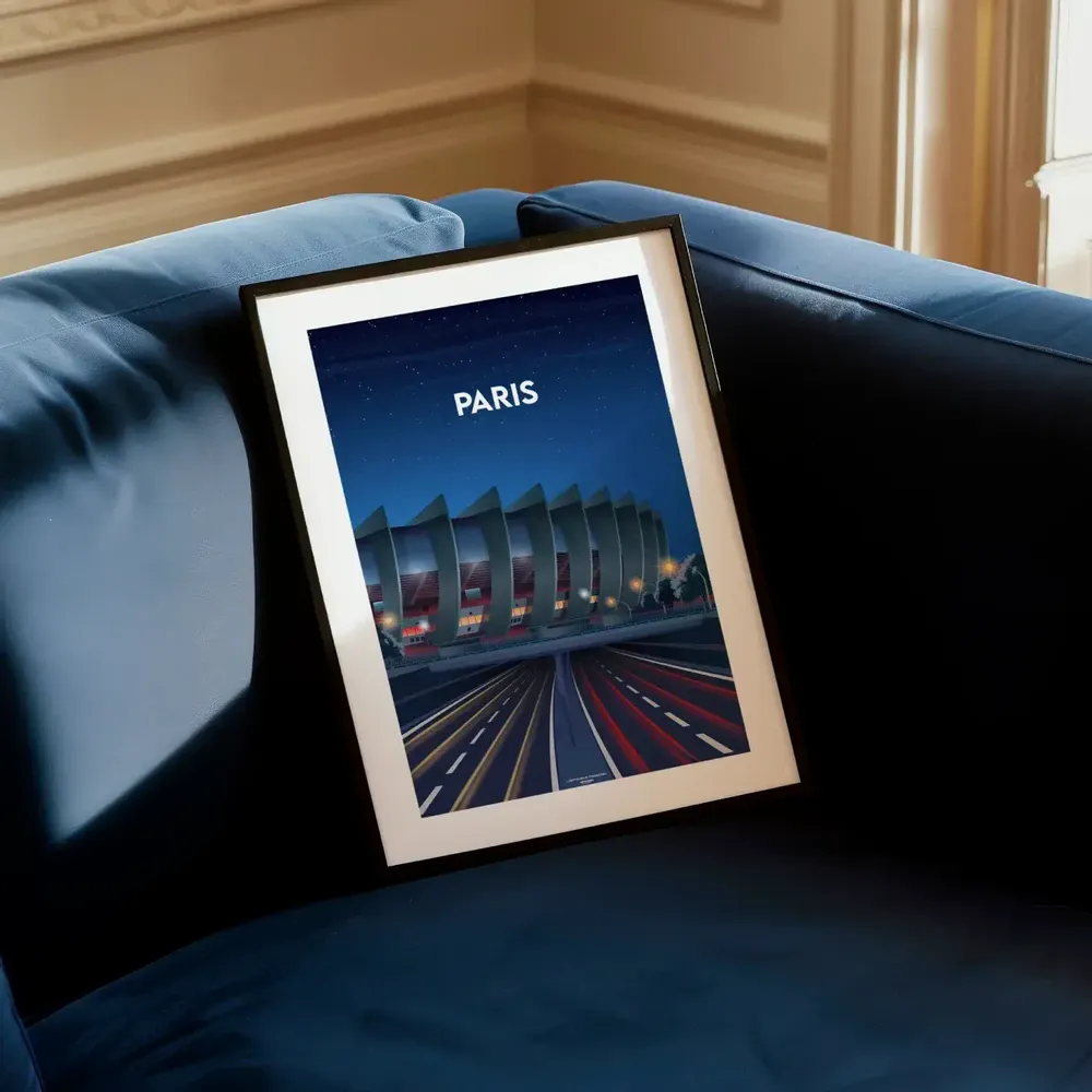 Poster - Paris - Parc des Princes Soccer Poster - L'AFFICHEUR FRANÇAIS