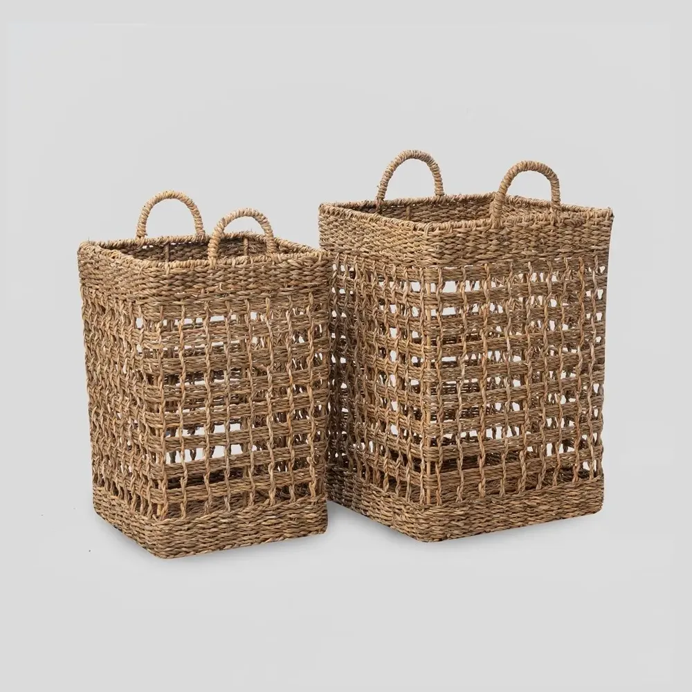 Homewear textile - Collection de paniers en jonc de mer et en jute - ECONEST