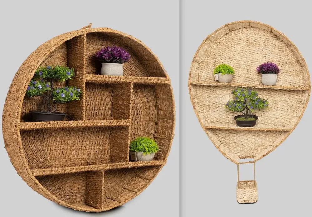 Paréos pour enfants - Handwoven Seagrass & Jute Basket – Kids & Pet Accessories - ECONEST