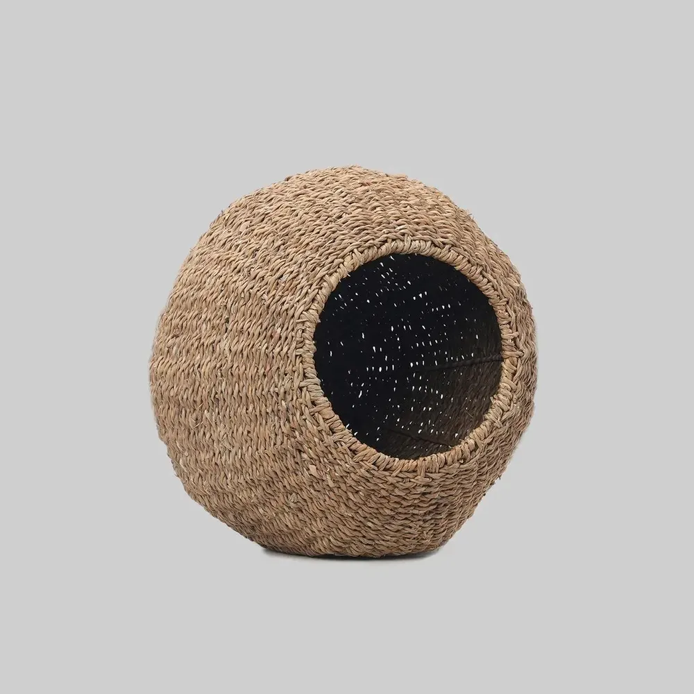 Paréos pour enfants - Handwoven Seagrass & Jute Basket – Kids & Pet Accessories - ECONEST