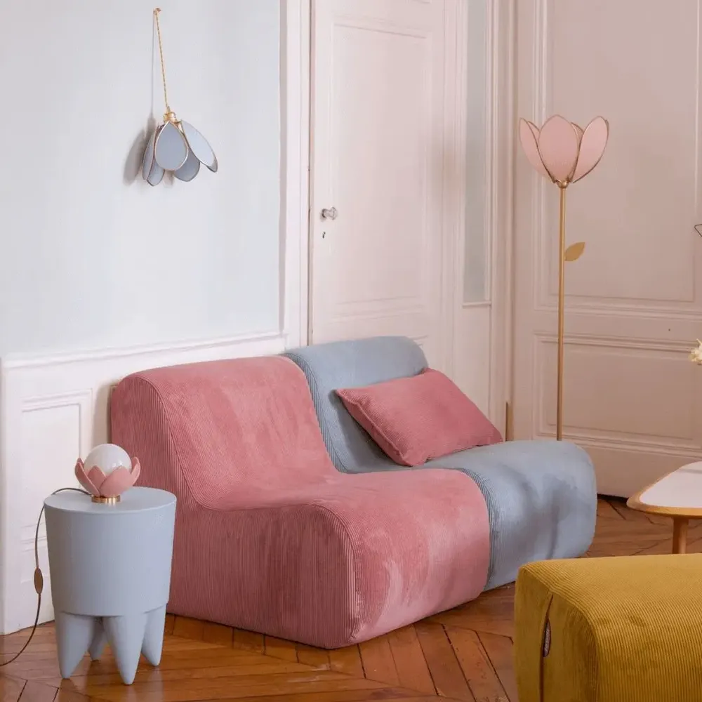 Armchairs - POP modular armchair (pink) - MAISON JEUDI