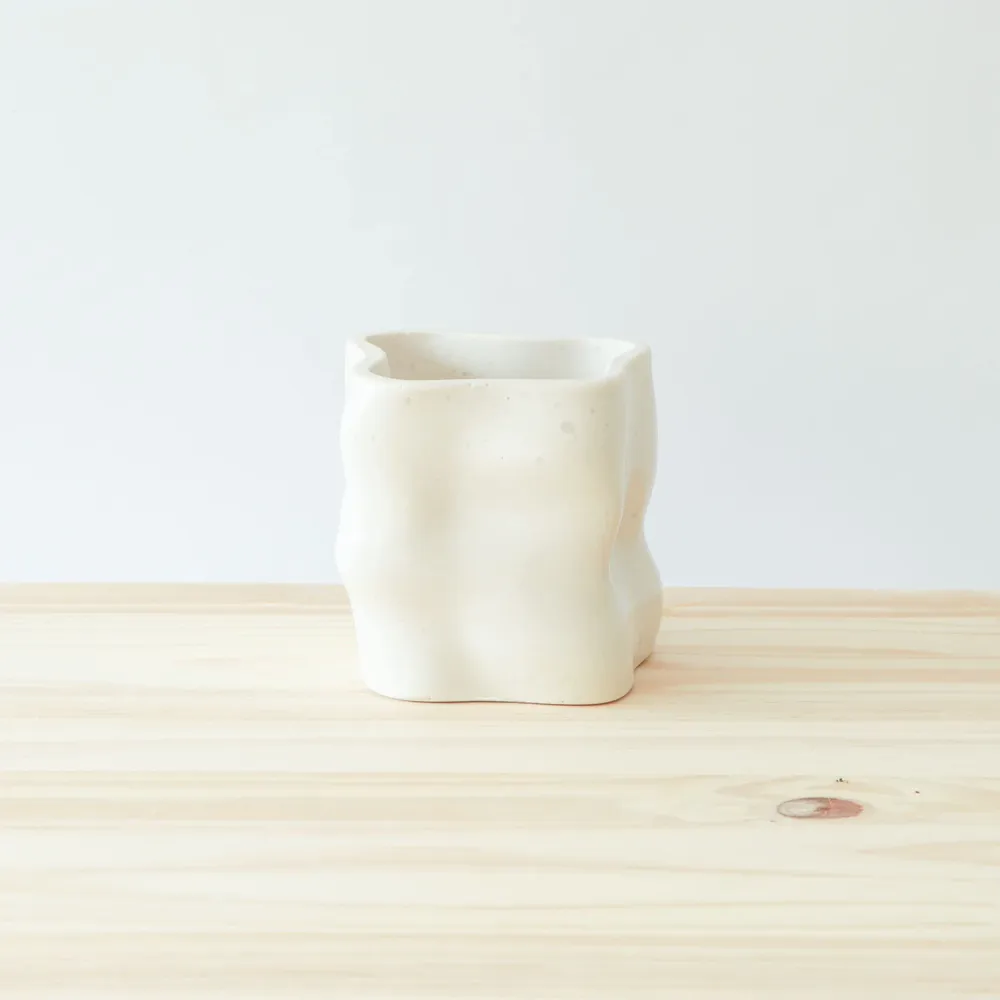 Design objects - White Pitchoun pot - MEEMO STUDIO