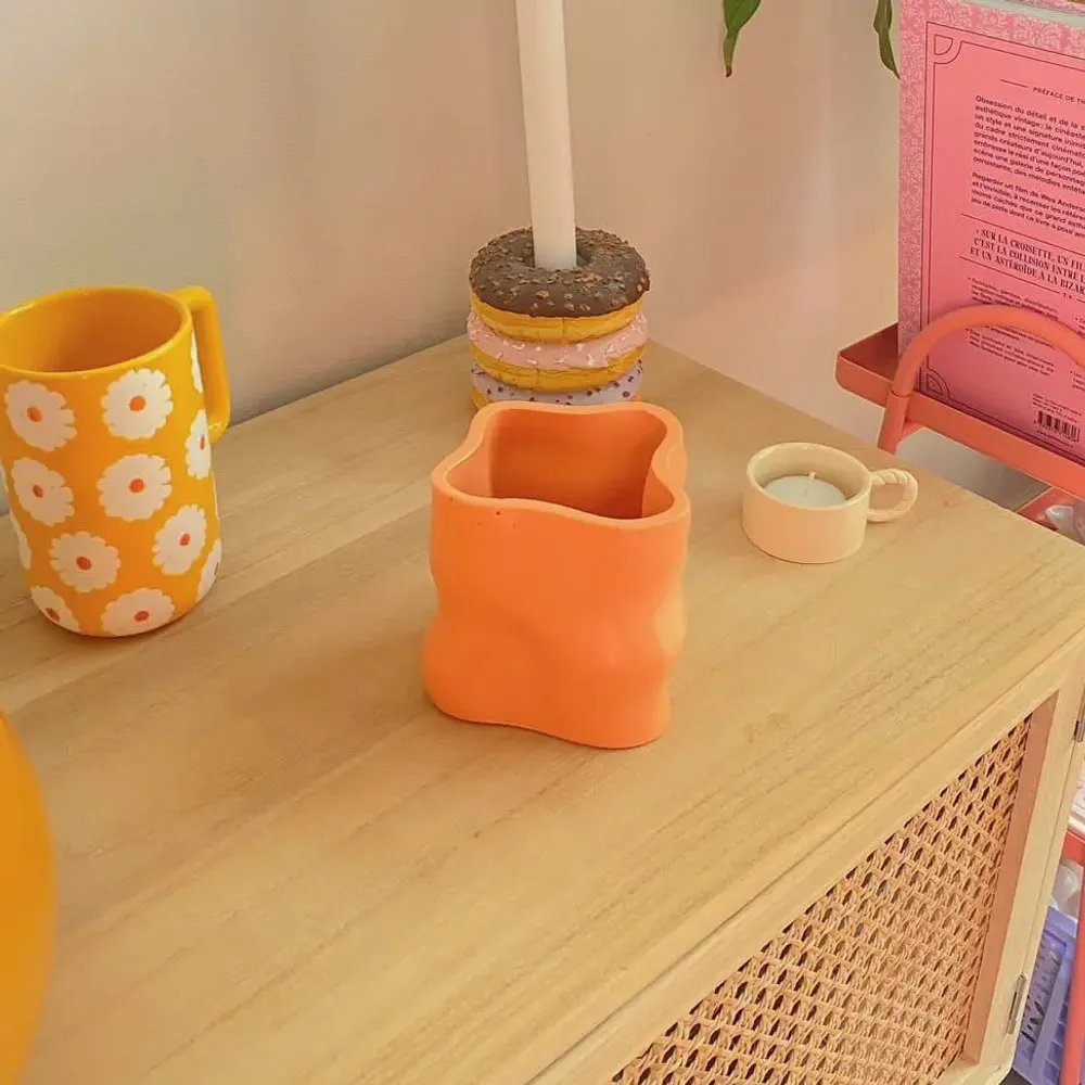 Design objects - Orange Pitchoun pot - MEEMO STUDIO